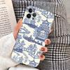 Blue and white porcelain Phone Case for iPhone 15 8 7 6 6S Plus X SE 2020 XR XS 14 11 12 13 Mini Pro Max Mobile Case