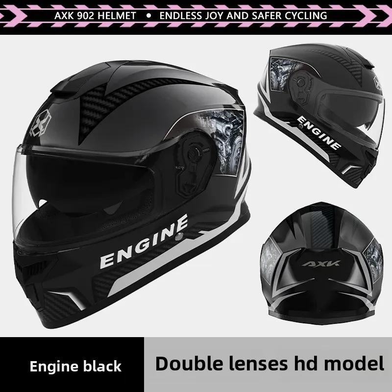 Unisex Motorcycle Helmet Winter Anti-Fog Warm Full Cover Helmet For Men And Women Electric Car Cycle Motorcycle Equipment Access