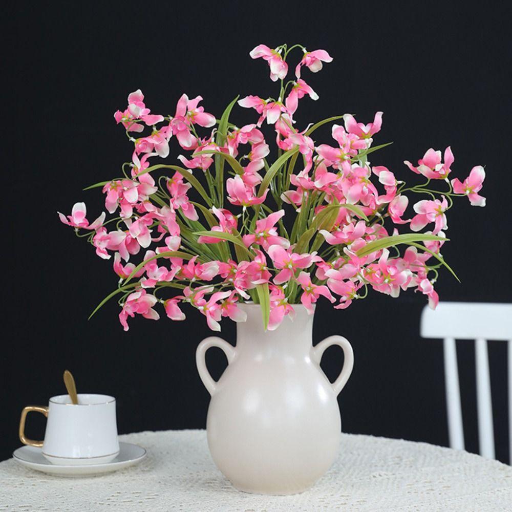 1pcs Multi-functional 50cm Artificial Orchid Flower Branches Simulation Flowers Wedding Arrangement