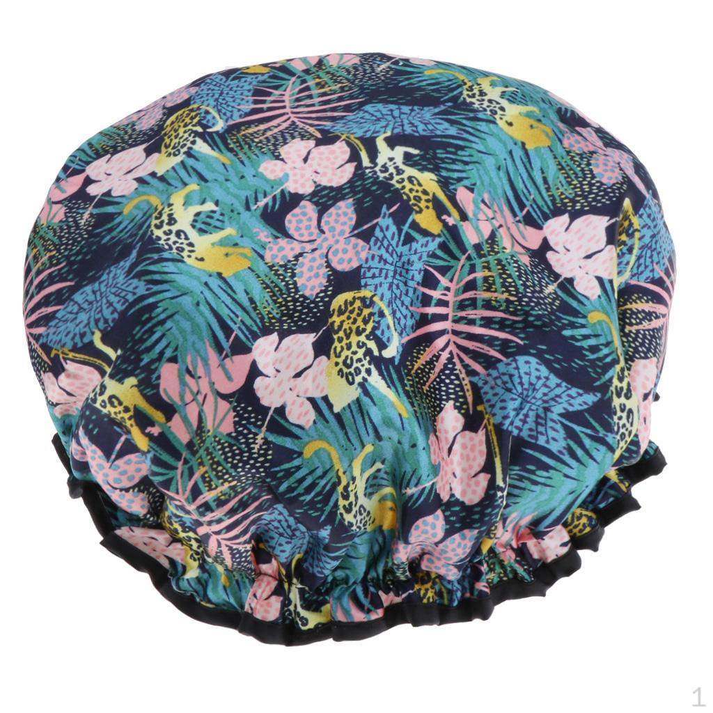 

Капелюх з квітковим принтом для ванної кімнати. Волосся для дорослих H