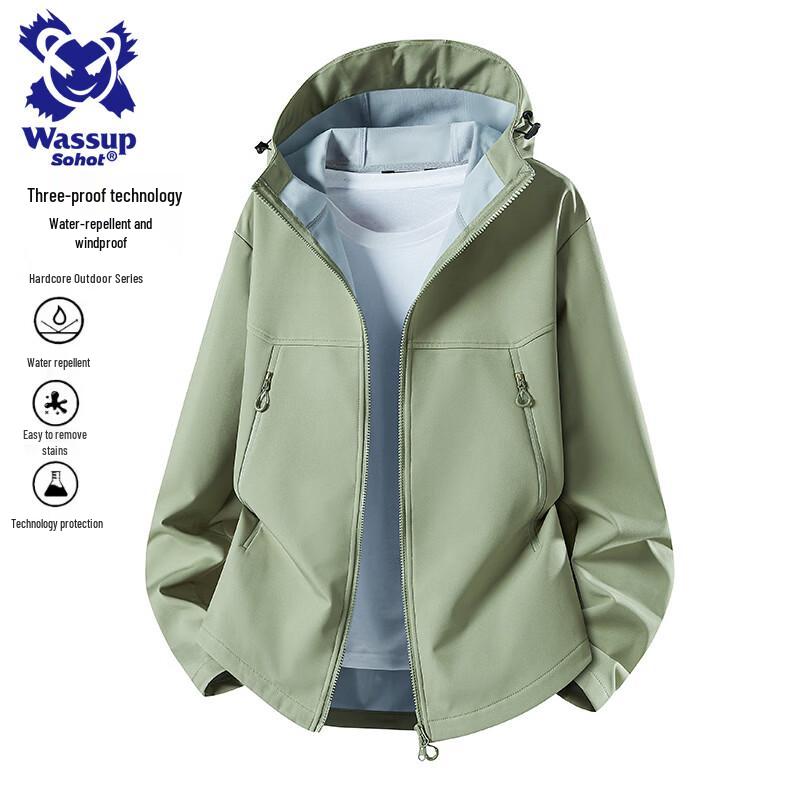 Wassup Sohot Men's Softshell Hiking Jacket