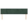 VidaXL 2x Têtes de Lit Meubles de Chambre à Coucher Accessoires de Lit Simple Têtes de Cadre de Lit Intérieur Vert Foncé 346183