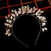 Pearl Headband Leaf Wreath Headband Mori Bride Crown Sweet Headband Tie Wedding Dress Hair Crown Headgear