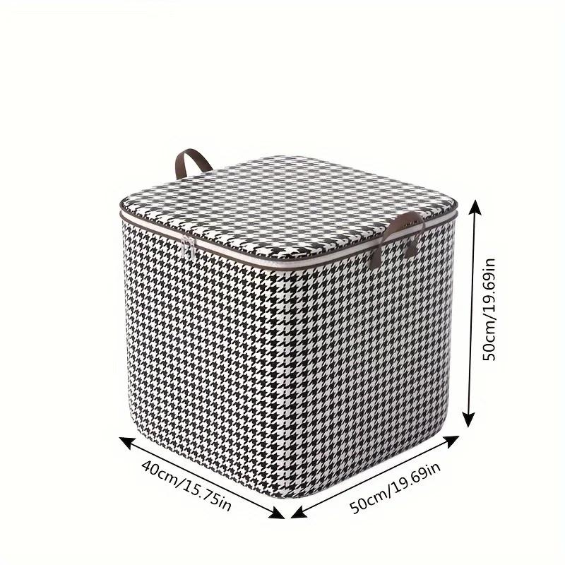 

Multipurpose Storage Container with Handles and Bird Pattern, Ideal for RV Travel