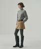 Deuloupisumeon Cashmere Wool Slit Turtleneck Pullover Knit [Camel]