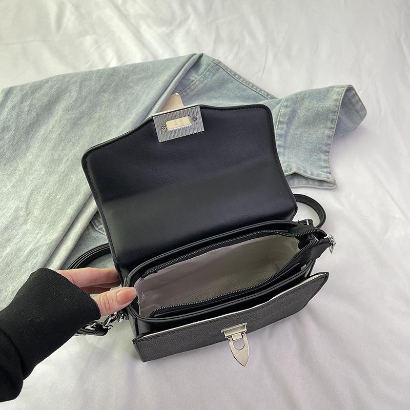 New High-end Contrasting Color Fashion Briefcase Bag Portable Shoulder Crossbody Trendy Women's Bag