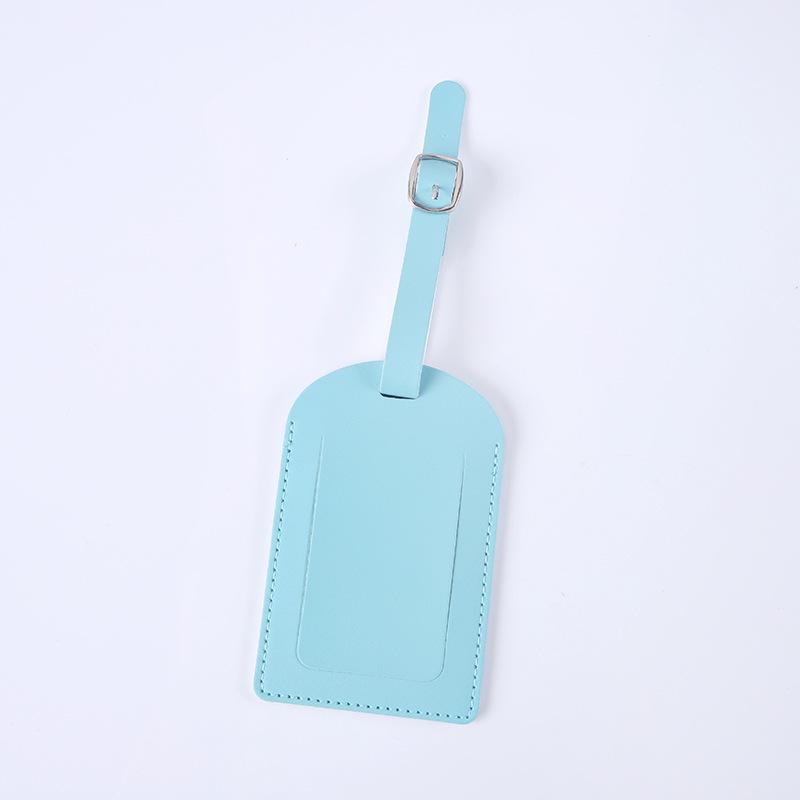 Anti-Lost Leather Luggage ID Tag with Boarding Pass Holder