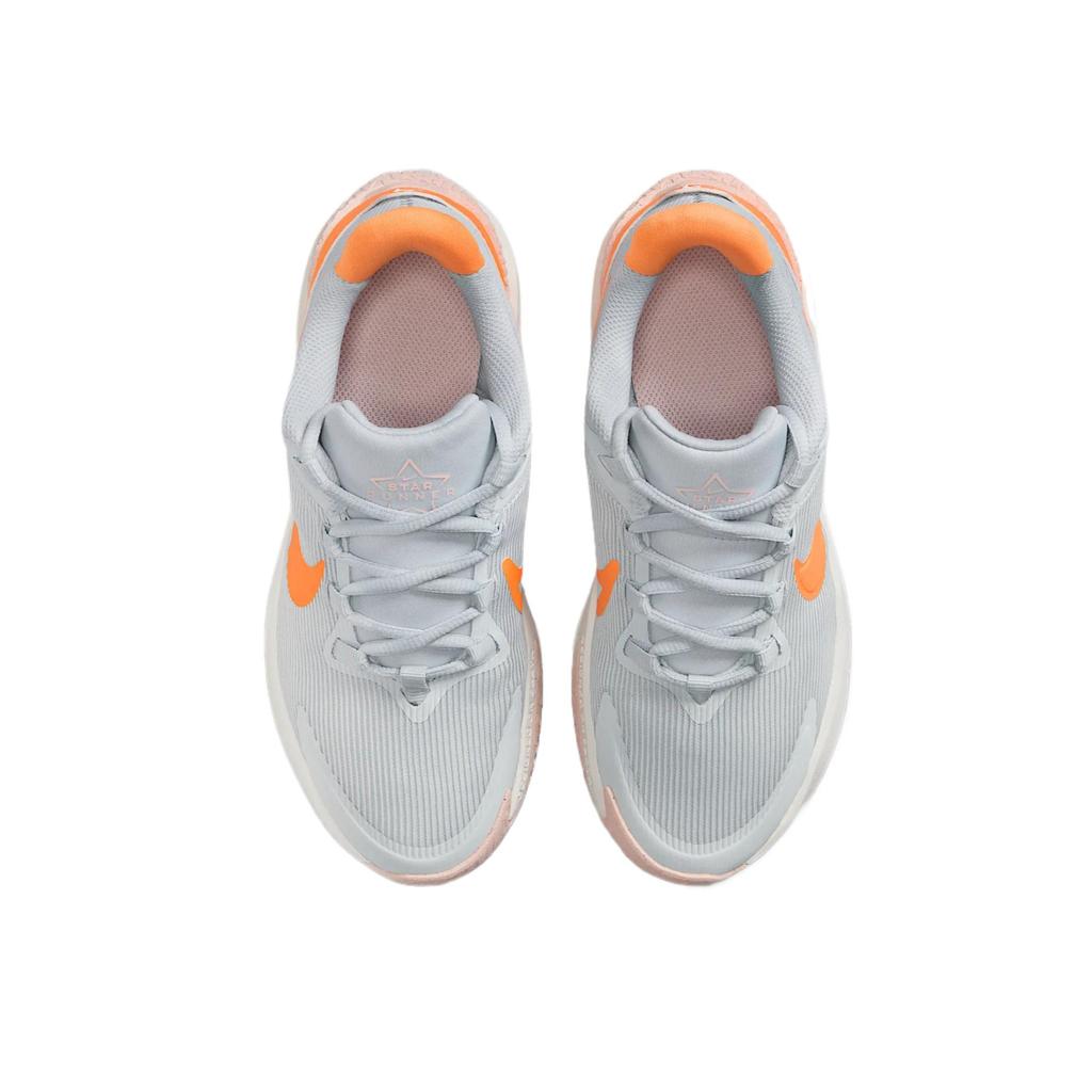 Nike Star Runner 4 Soft Comfortable Elastic Casual Durable Running Shoes Kids Sneakers Platinum Echo-Pink Summit-White DX7615-008
