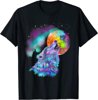 Ful Moon Wolf Design Great Premium Tee Unisex T-shirt