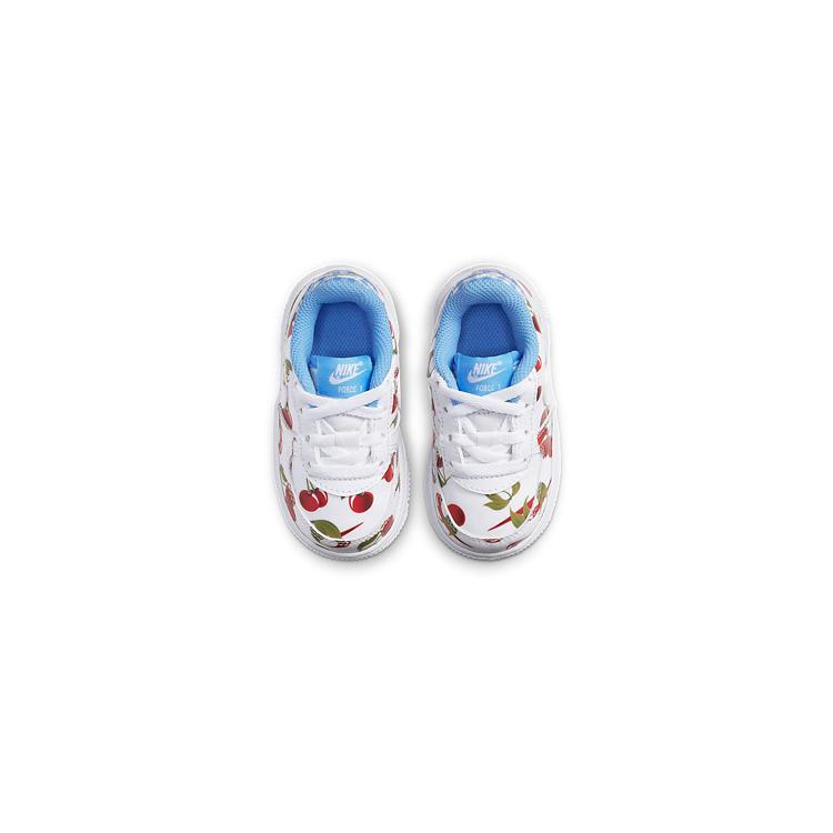 New Nike Air Force 1 LV8 Low Top Toddler Shoes White Blue Infant And Toddler CJ4117-100