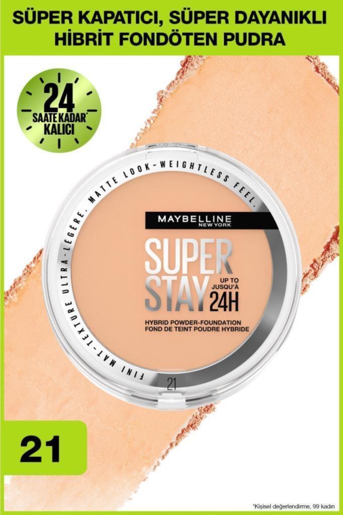 

Maybelline Superstay 24H Hybrid Power Fondöten 21