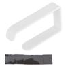 Tissue Holder Punch Free Wall Mounted Acrylic Roll Paper Hanger for Bathroom KitchenWhite