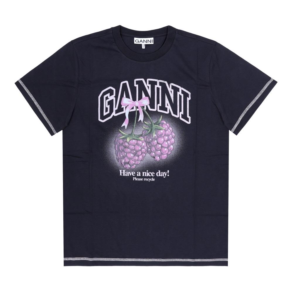 Ganni Women S T ShirT raSpberry A1050219 A1050219 252 (XS)