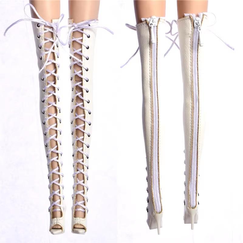 

Latest Doll Toys Fish-Mouth Sexy Long Boots Fashion Luxury Knee-High Boots For Fr2 Fr6.0 Nu.Face 3.0 Kissmela Doll Accessories