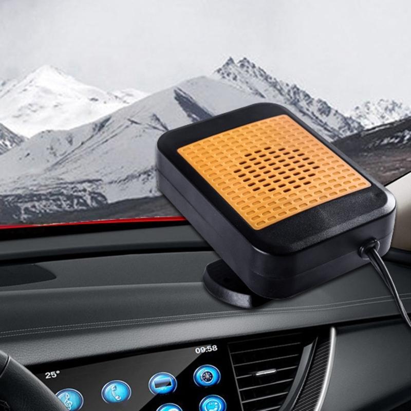 12V 200W Portable Car Heater Rapid Heating Dryer Windshield Defroster Hot Fan Warmer Air Blower Electric Window Demister