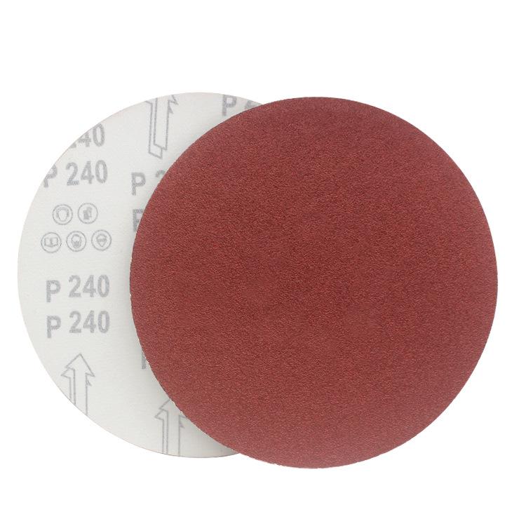 9" Self-Adhesive Flocked Round Sandpaper for Woodworking, Putty, and Polishing