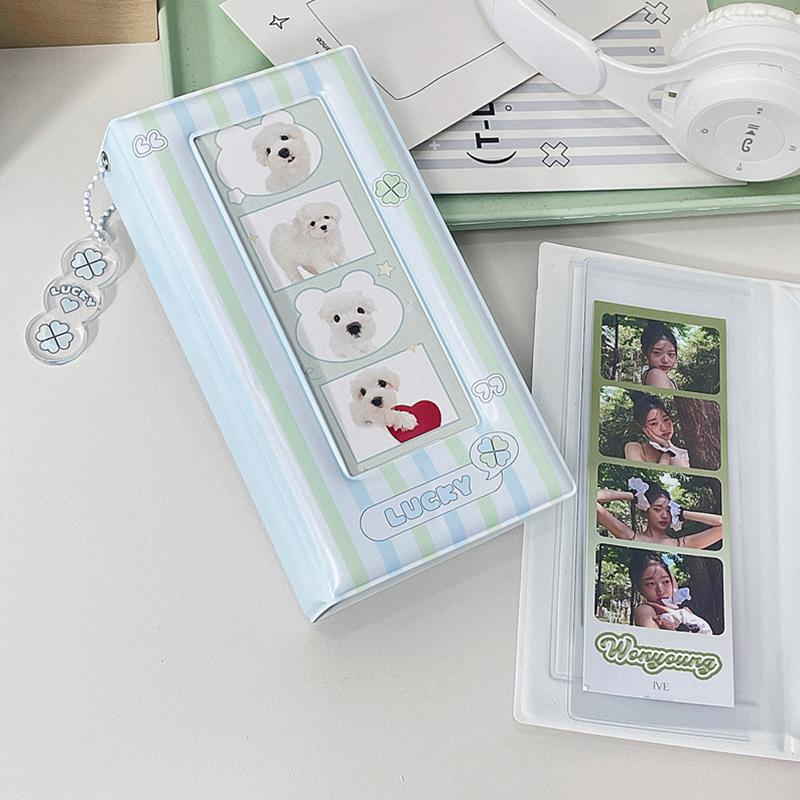 36 Pockets Photocard Binder Photo Album Colorful Four-Grid Photo Storage Book Star Photo Booth Frames Kpop Card Collection Book