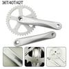 High Quality 170mm Square Taper Chainrings Set Crankset Chainset 40T 36T Crank for Mountain Bikes with Removable Chainrings