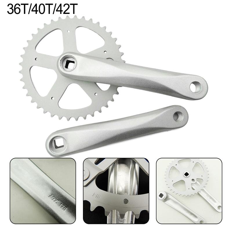 High Quality 170mm Square Taper Chainrings Set Crankset Chainset 40T 36T Crank for Mountain Bikes with Removable Chainrings