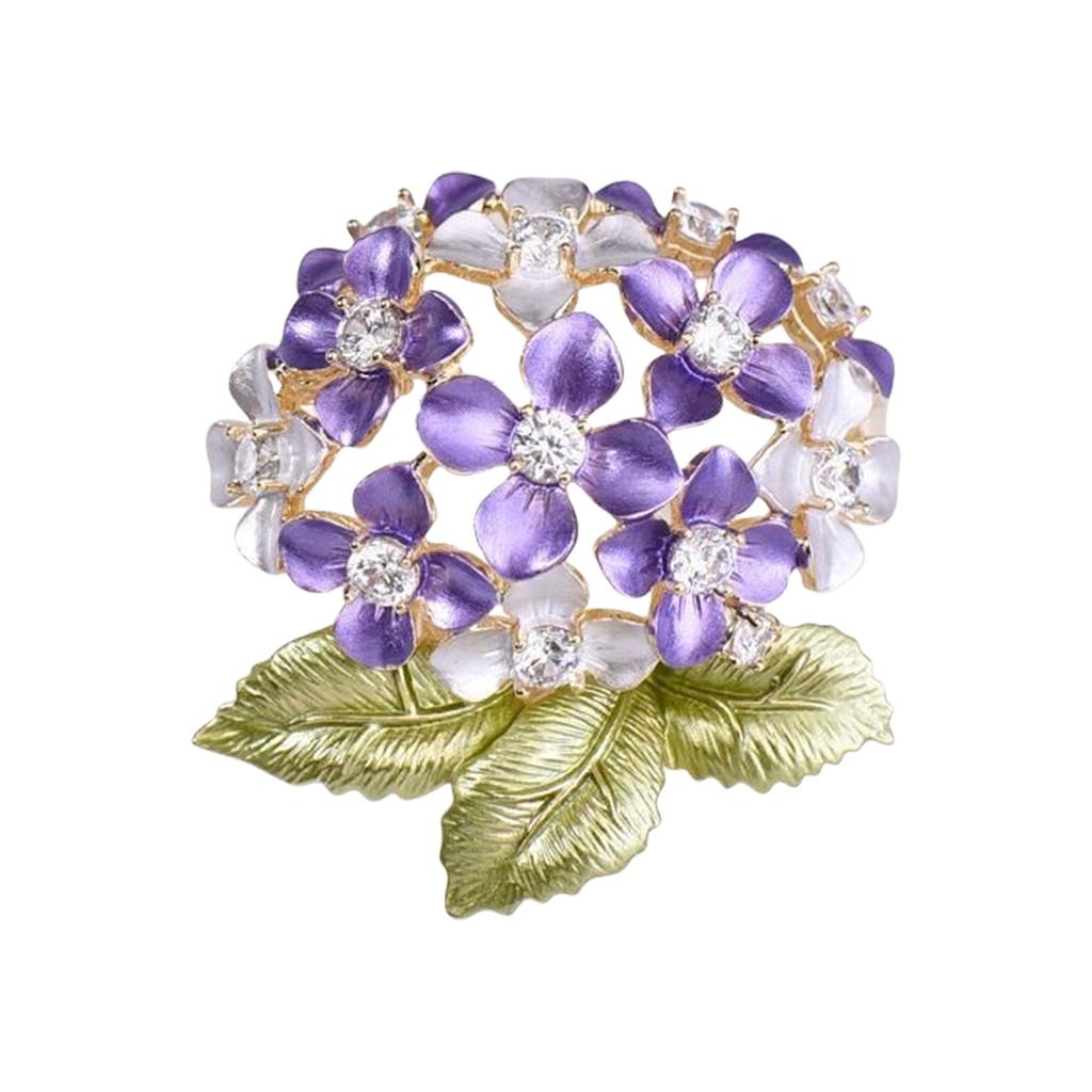 Sparkling Flower Adornment Formal Event Jewelry Handmade Flower Clothing Jewelry Alloy Texture for Various Occasion