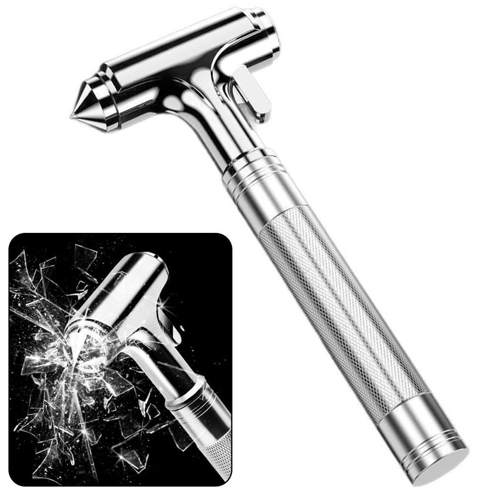 3-in-1 Auto-Fensterbrecher Sicherheits hammer Notfallhammer mit Gurtschneider Autoscheibenbrecher Fluchtwerkzeug Wolframstahl