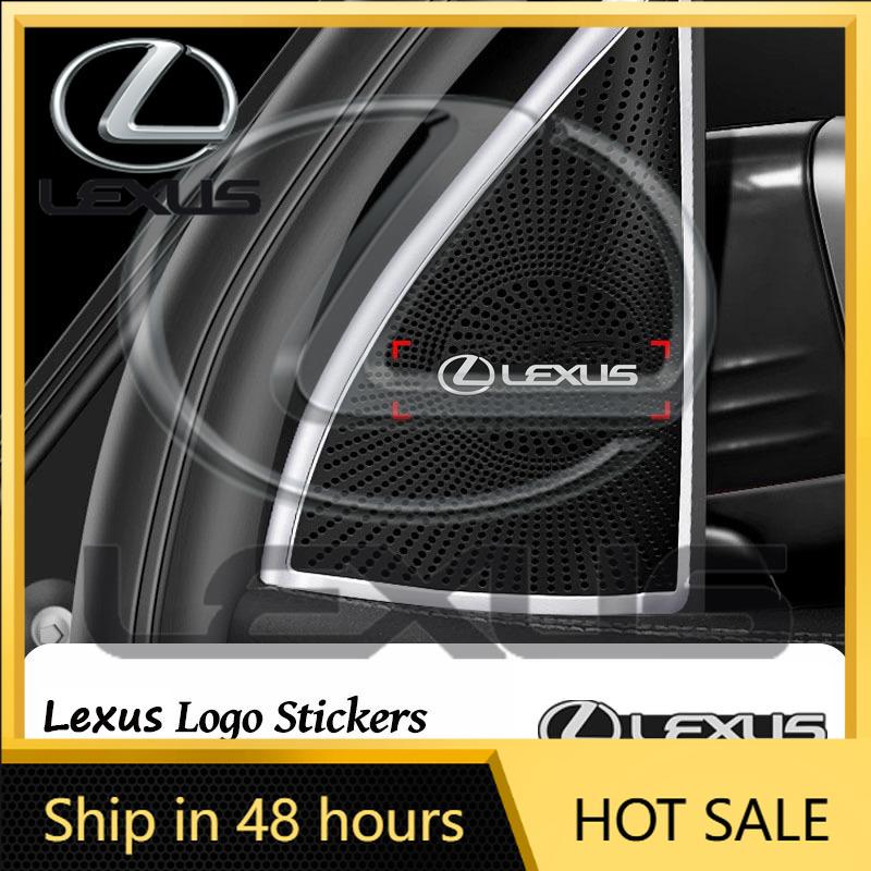 2026 Hot Interior Stickers 10Pcs 3D Car Audio Stereo Speaker Badge Sticker Decal Accessories For Lexus F SPORT Plug-in Hybrid ES
