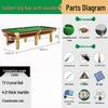 Jun Ding Ying Deluxe Chinese 8-Ball Billiard Table