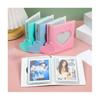 1Pcs Cute 3-inch Solid Color Photo Album Love Hollow Photocard Holder Heart Pendant Cards Collect Book Albums Portable Household