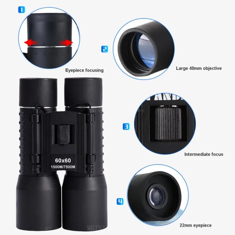 Powerful Telescope 60X60 Professional Binoculars Low Light Outdoor Long Range Outdoor Hunting Camping Equipment