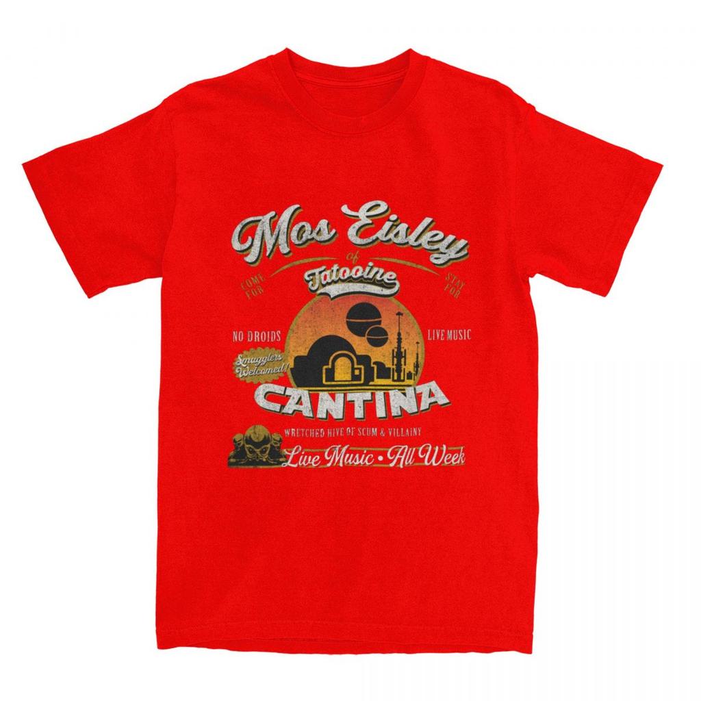 Couple T Shirt Mos Eisley Cantina Tatooine Dks T Shirts Galaxy Moon Summer Tee Shirt Vintage Print Cotton Tops Plus Size 6XL