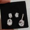 Fashion Charm Sparkling Zircon Women'S Earrings Luxury Gemstone Wedding Accessories Small Earnail Jewelry