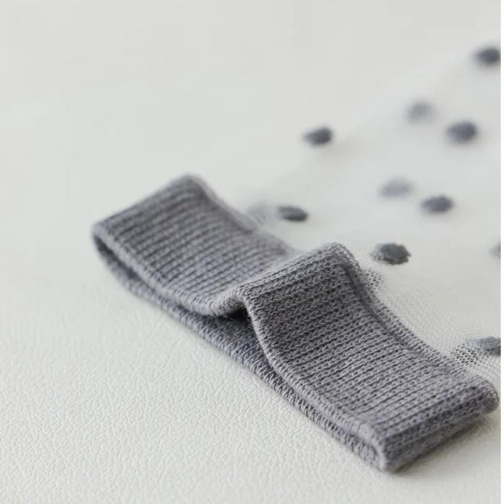 Transparente Damenstrümpfe Kristallseide Gepunktete Socken Süße Lange Socken Süße Mädchen