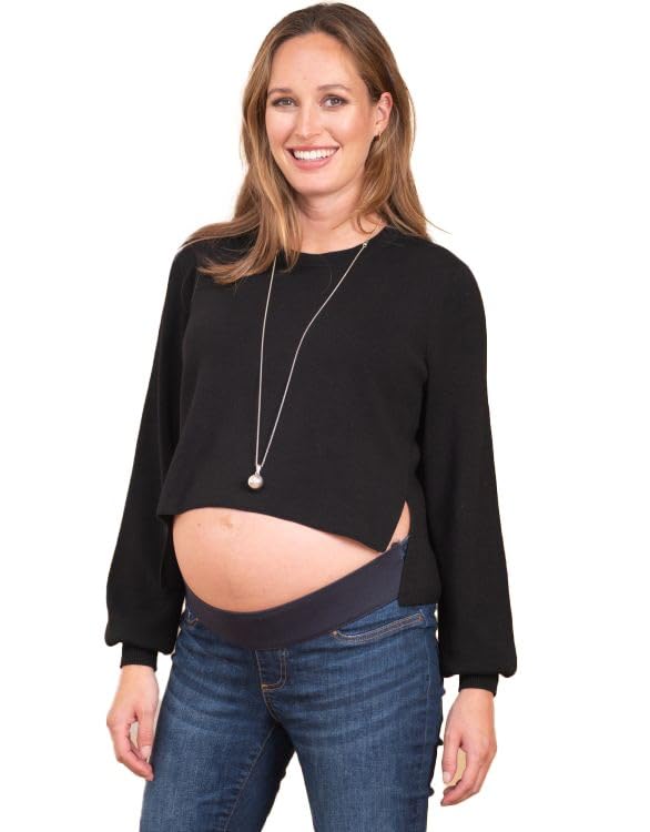 

Pullover Sweater Maternity Crop Sweater REN Black [Serafin] Women s чорний