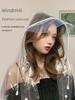 Travel Concert Transparent Raincoat Women's Music Festival Hiking Thickened Single Waterproof Portable Adult Poncho Brim
