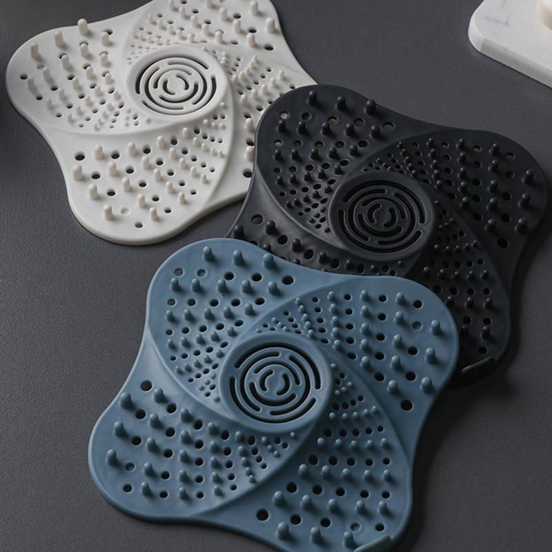WTEMPO 1PC Odor-proof Floor Drain Covers Drain Plug Hair Anti Clogging Filter Kitchen Sink Plug Drain Filter Pressing Style Floor Drain