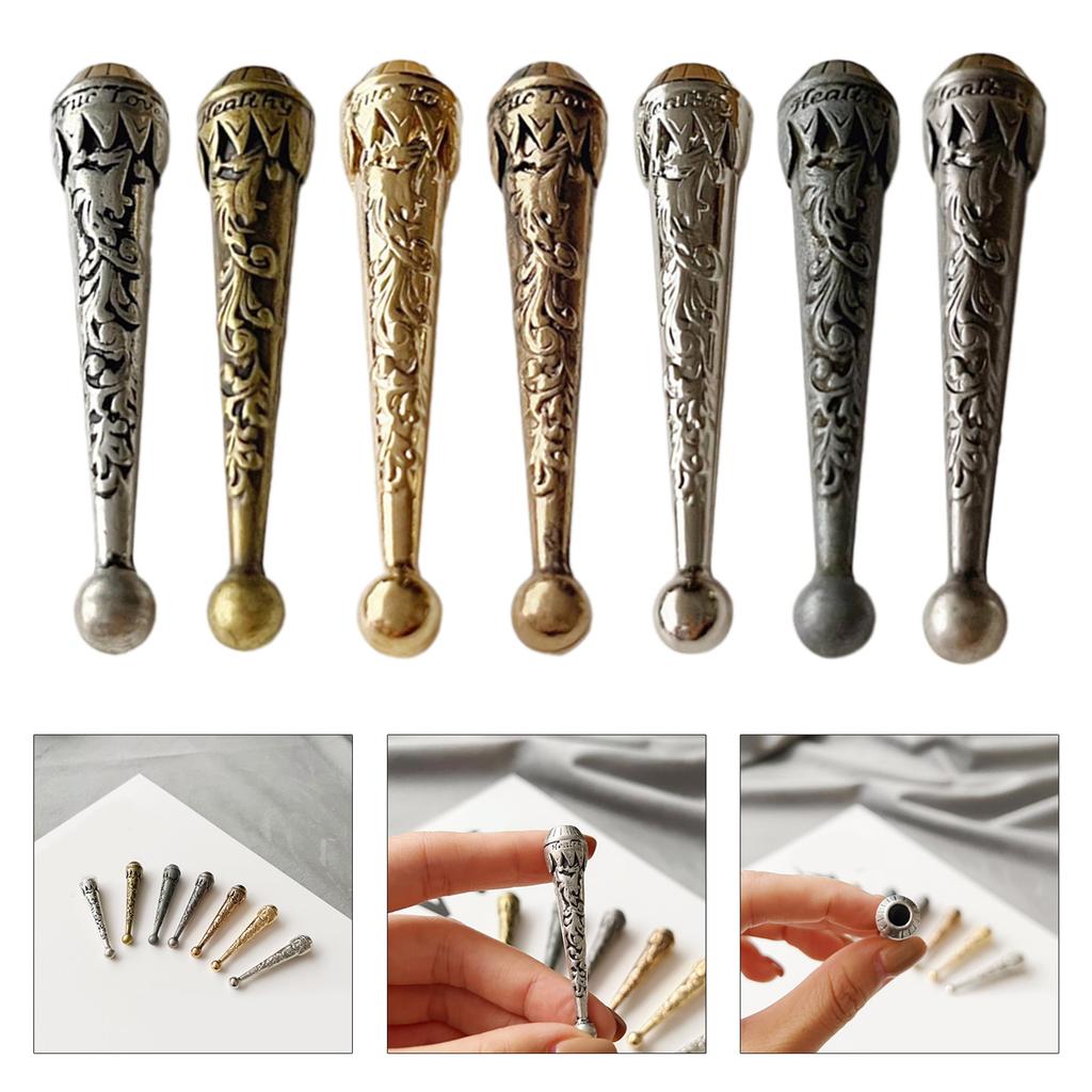 1pc/12PCS Alloy Carved Flower Bolo Tie Tip DIY Necktie Parts for Adult Men Women Bolo Tie Tips for Wedding Shirt Sweater