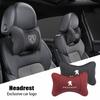 For Peugeot 408 4008 308 3008 5008 508 205 206 207 208 301 307 106 107 1Pcs Car Seat Headrest Auto Logo Neck Pillow Accessories