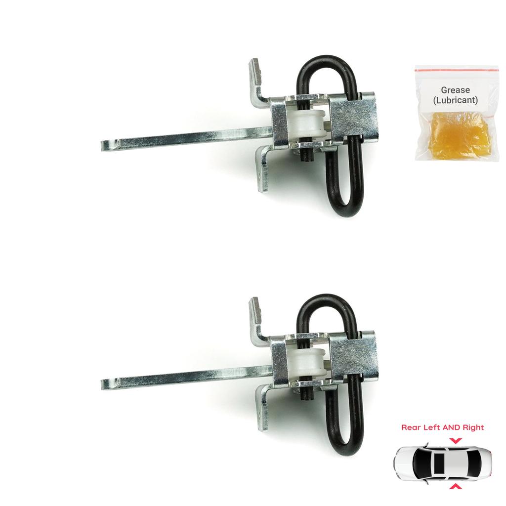 EDP1064-1 2 Pieces Rear Left AND Right Door Catch Hinge Brake Stop Check Strap Limiter Lever Arm for BMW 3 Series E36 1990-1999 51228165009
