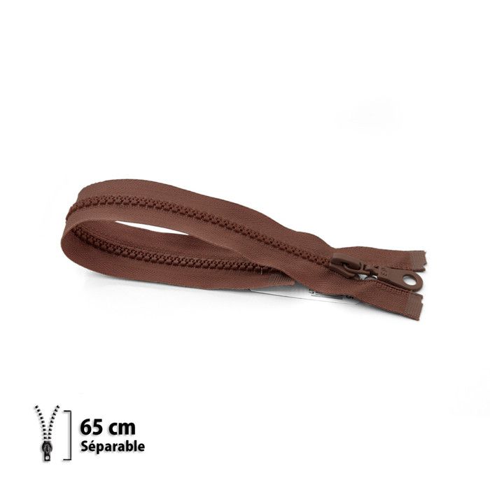 Fermeture éclair Z54 - moulée 6mm Séparable - 65 cm - 7154985065