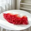 Valentine's Day 3D Ruffled Mesh Lace Flower Bouquet Wrap