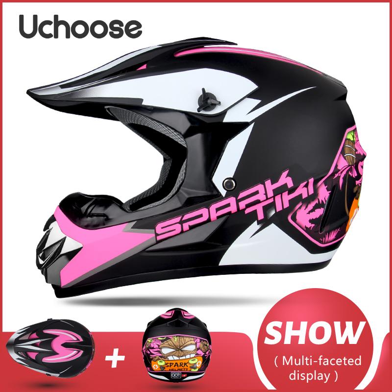 UCHOOSE Motorcycle Helmet Shark Motocross Off-Road Helm Children Moto Bike Accessories ATV Capacete De Moto Ike Downhill AM DH