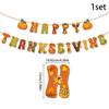 Festival Paper Fall Banner With Letter Set Thanksgiving Party Scene Decoration