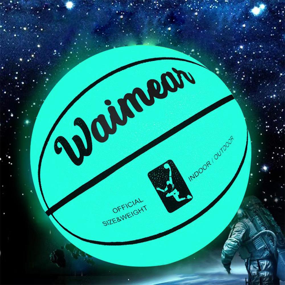 Luminous Basketball Size 7 Training Basketball Cool Street Basketball Ball for Night Game Gift for Boys Teenagers