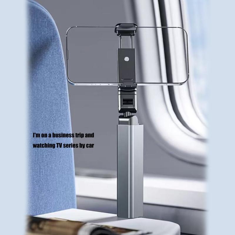 Portable Foldable Travel Friendly 360 Rotation Aluminum Phone Stand Rack Adjustable Clamp For Travel Office Kitchen Use