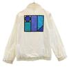 adidas 80s Trefoil logo vintage Back Print Zip jacket White system Men's Used