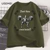 Lustiges Fitnessstudio T-Shirt Vintage Dost Thou Even Hoist T-Shirt Lässiges Kurzarm Herrenkleidung Baumwoll-T-Shirt Harajuku Übergroßes T-Shirt