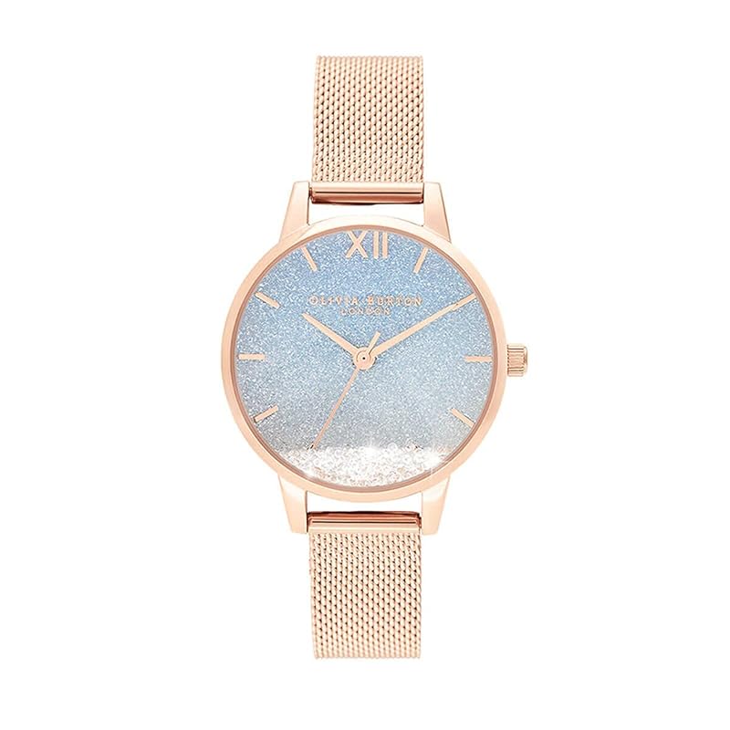 

Authorized distributor [OLIVIA BURTON] olivia burton clock watch ladies OB16EX204 under the sea [Under the sea] wishing wave & rose gold mesh