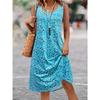 Ladies' New Summer with Stylish Printed Sleeveless Dress A-Line Casual Spring And Summer Vest Dresses Y2K Fitted Flowing Dress