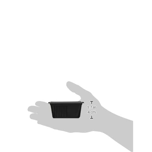 Chuo Kagaku Disposable Containers, Takeout Lunch, Bento, Made In Japan, Microwaveable, SD Cassero, 4K, Square, Black, 50-Count, 8.7 X 8.7 X 4cm, 90-40