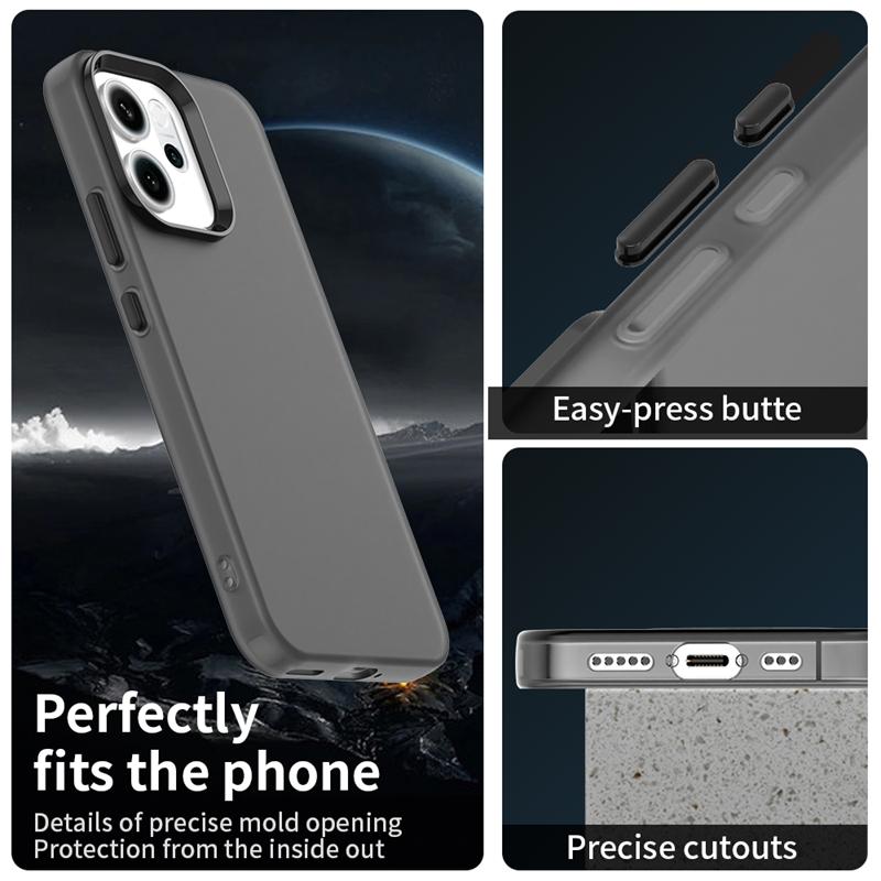 Anti-Drop Candy Color Case For Oppo Reno 14 Pro Matte PC Transparent Case For Oppo Reno 14 Pro Cover For Oppo Reno 14 Pro Case